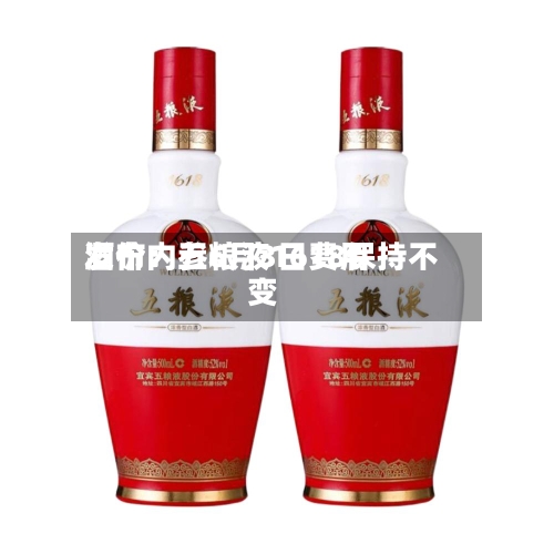 酒价内参6月3日费用发布：五粮液1618保持不变-第2张图片