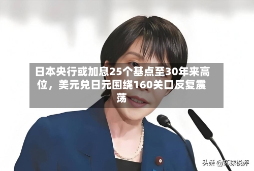 日本央行或加息25个基点至30年来高位，美元兑日元围绕160关口反复震荡-第2张图片