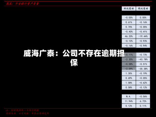 威海广泰：公司不存在逾期担保-第3张图片
