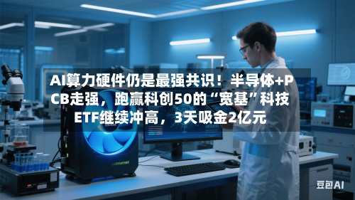 AI算力硬件仍是最强共识！半导体+PCB走强，跑赢科创50的“宽基”科技ETF继续冲高，3天吸金2亿元
