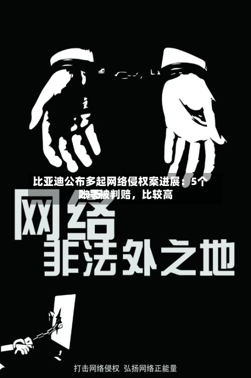 比亚迪公布多起网络侵权案进展：5个账号被判赔，比较高21万-第2张图片