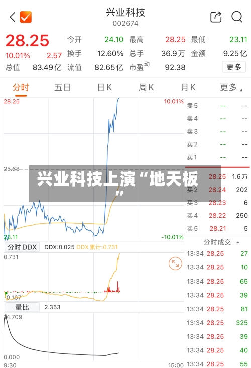 兴业科技上演“地天板”-第2张图片