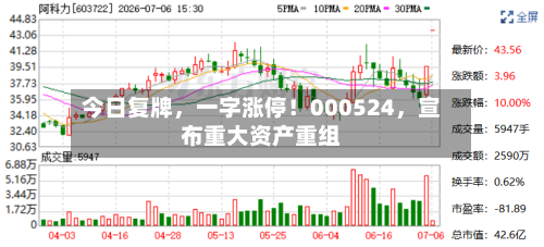 今日复牌，一字涨停！000524	，宣布重大资产重组-第2张图片