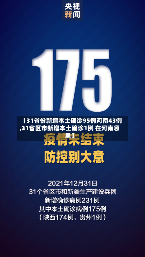 【31省份新增本土确诊95例河南43例,31省区市新增本土确诊1例 在河南哪里】-第2张图片